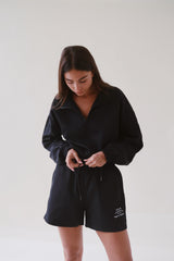 Vague nylon motocross shorts- Black
