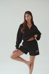 Vague nylon motocross shorts- Black