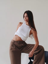 Vague the tank top no.04 - White