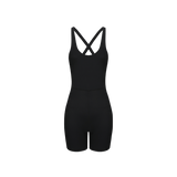 Vague et Chanson the short romper no.02- Black