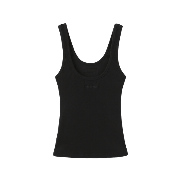 Vague tank top no.03 LOGO -  BLACK