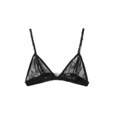 Vague lace bra- Black