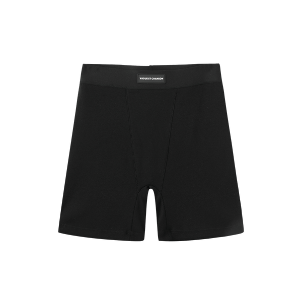 Vague et Chanson ribbed boxer- Black