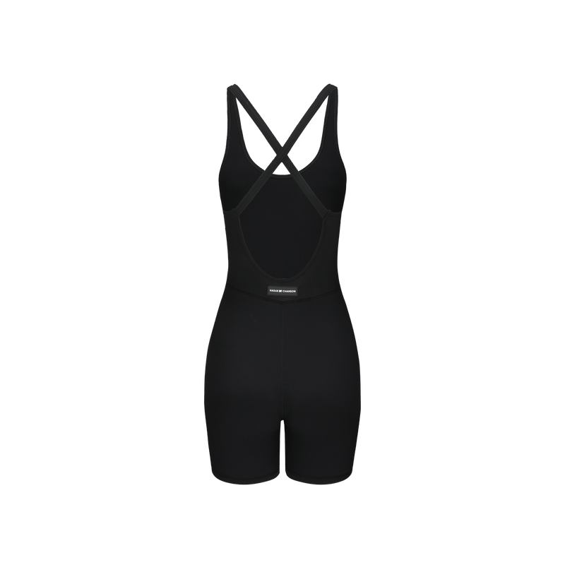 Vague et Chanson the short romper no.02- Black