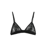 Vague lace bra- Black