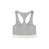 Vague ribbed knit bralette- Grey