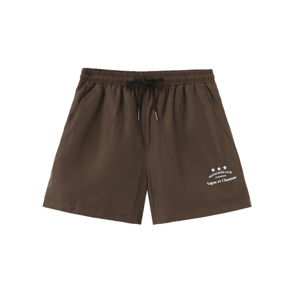 Vague nylon motocross shorts- Brown