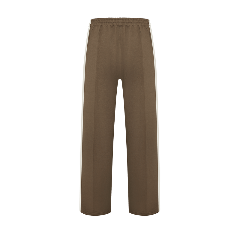 Vague et chanson sporty elegant trousers- Brown