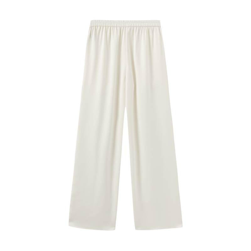 Vague et Chanson classic satin trousers- Cream