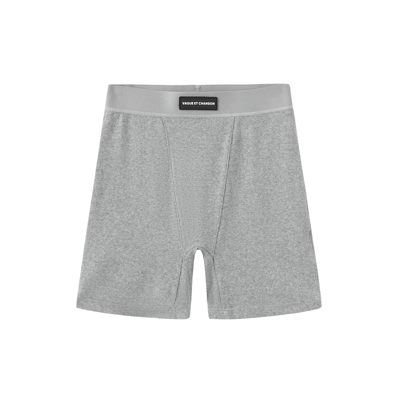 Vague et Chanson ribbed boxer-  Grey