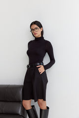 Vague bermuda tailored pants- Black