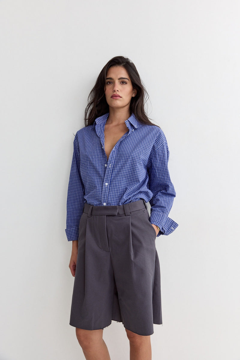 Vague bermuda tailored pants- Grey