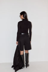 Vague bermuda tailored pants- Black