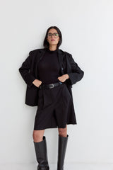 Vague bermuda tailored pants- Black