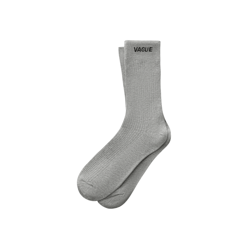 Vague ribbed socks- Grey