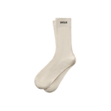 Vague ribbed socks- Cream