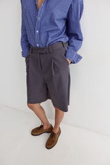 Vague bermuda tailored pants- Grey