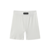 Vague et Chanson ribbed boxer-  White