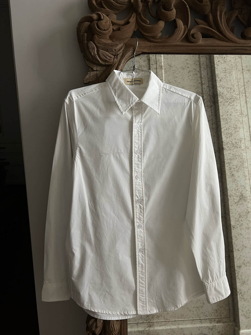 VAGUE OVERSIZED WHITE BUTTON UP