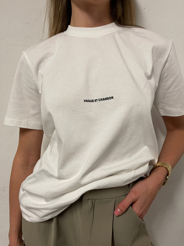 VAGUE ET CHANSON  T SHIRT WHITE