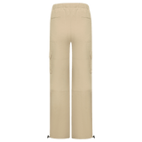 Vague the nylon cargo pants- beige