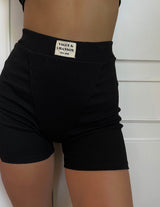 VAGUE RIBBED BOXER BLACK