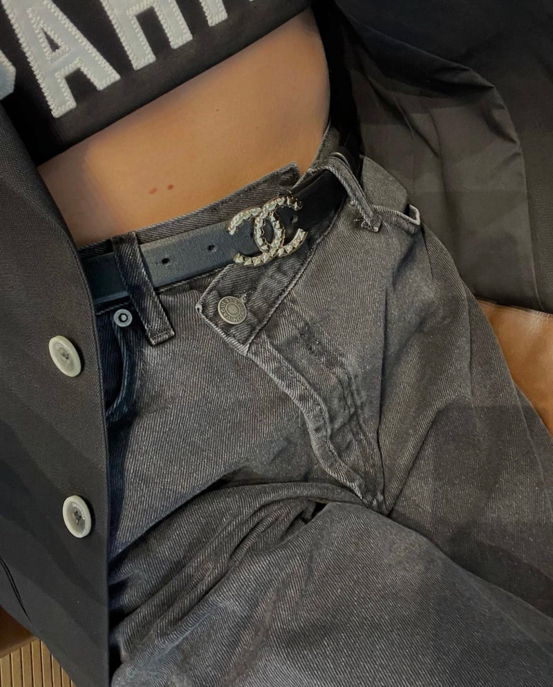 Vague jeans No.01 criss cross- Slim Black