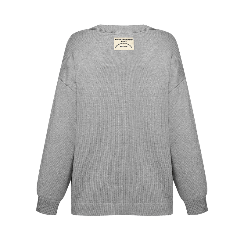 Vague the oversized knit- Grey