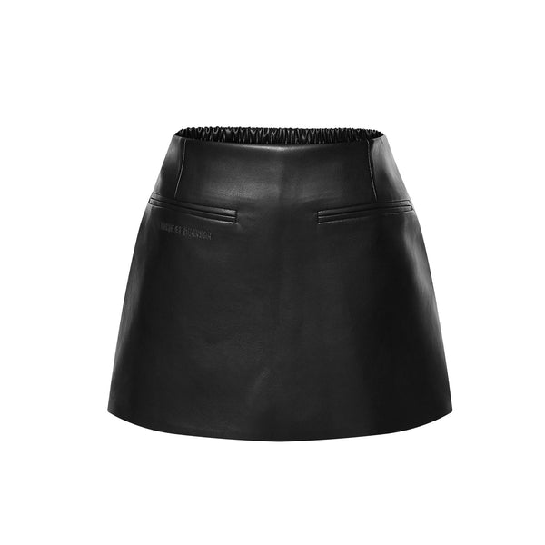 Vague pocket Shortskirt- Black