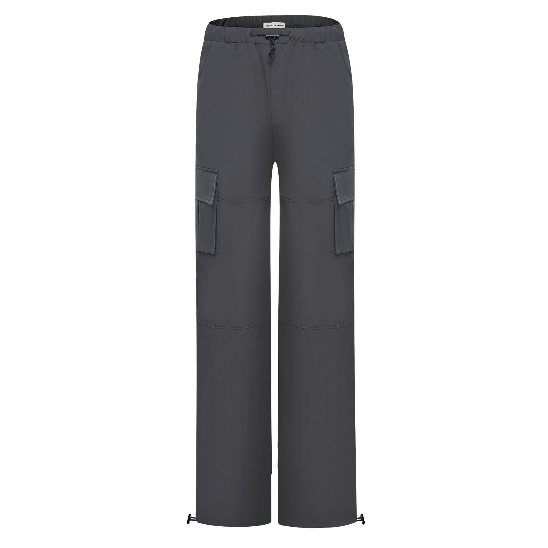 Vague the nylon cargo pants- dark grey – Vague et Chanson