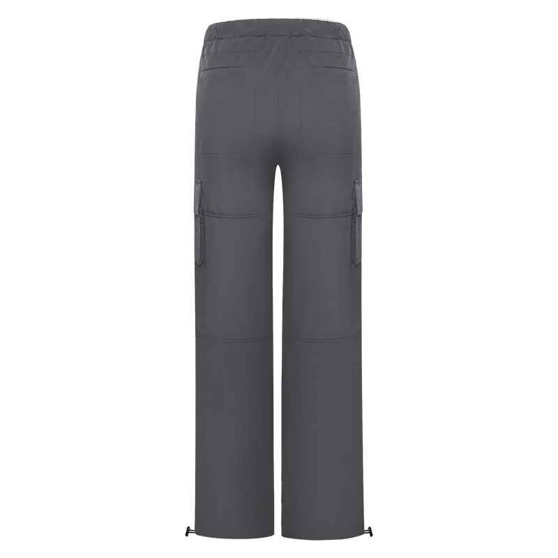 Vague the nylon cargo pants- dark grey