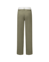 Vague Folded Trousers- Olive green