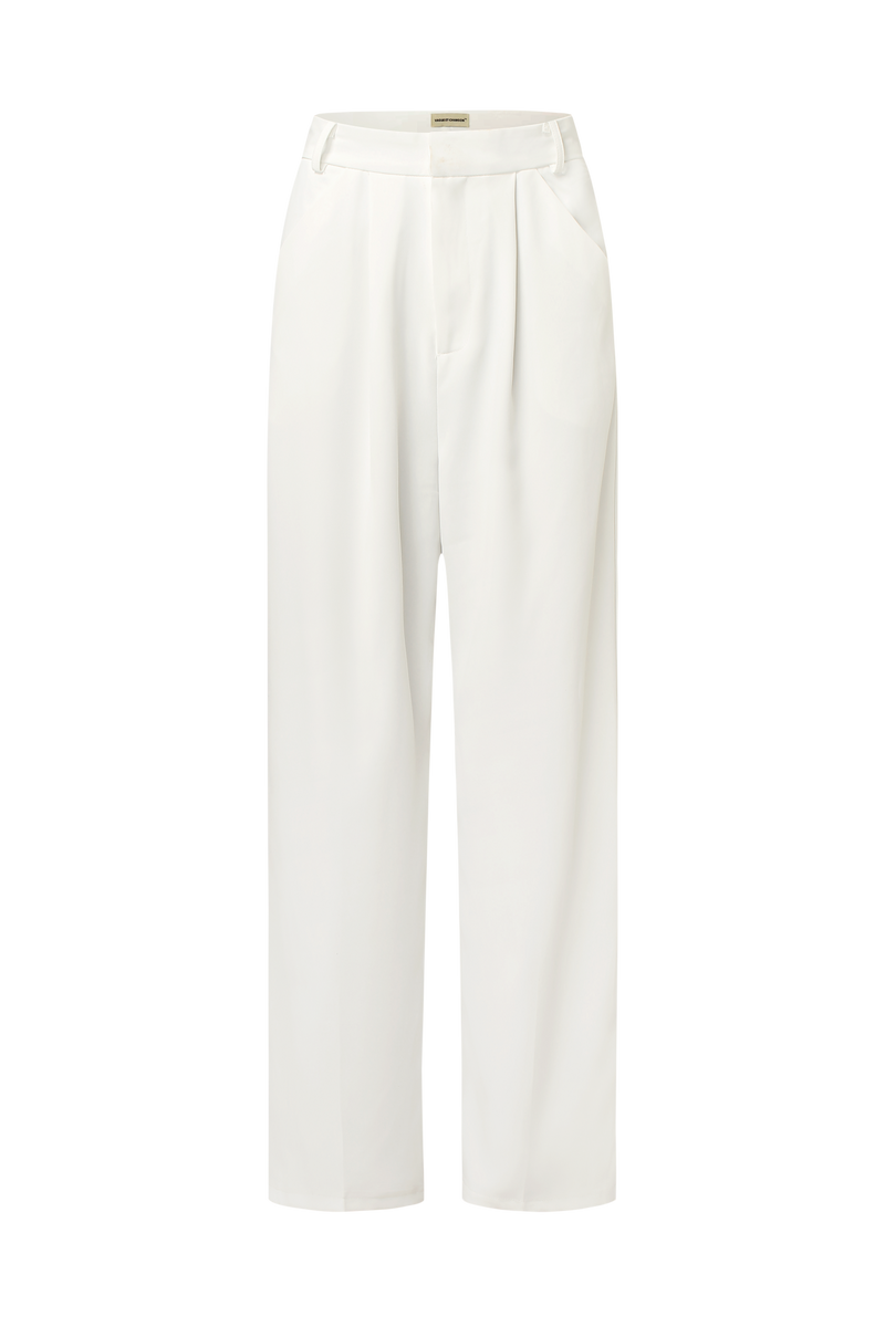 VAGUE ET CHANSON TAILORED TROUSERS WHITE