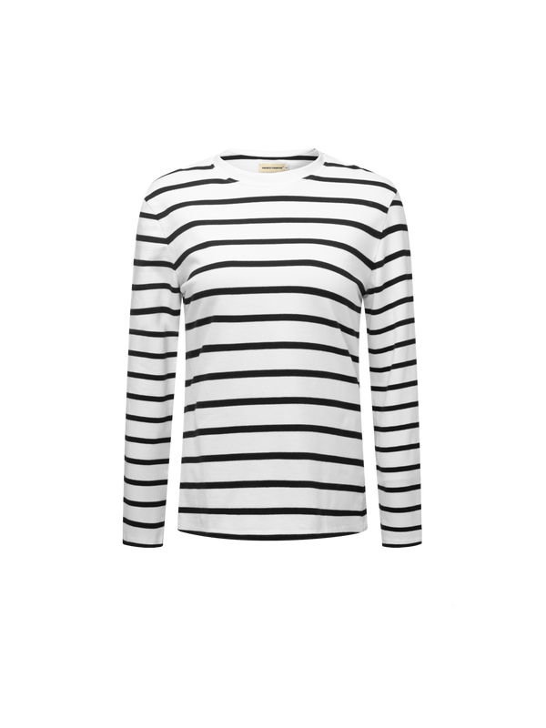 Vague long sleeve striped T-shirt