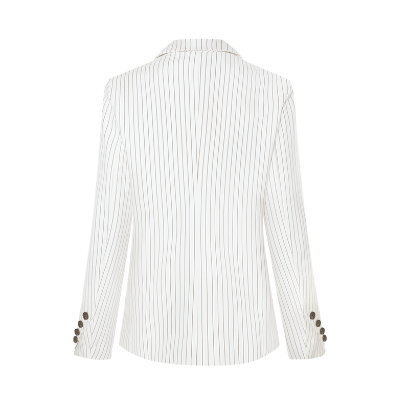 Vague white striped blazer