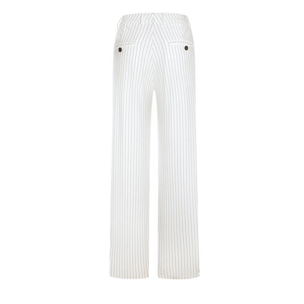 VAGUE THE STRIPED TROUSERS- white