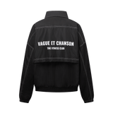 Vague Nylon Sweatshirt- Black