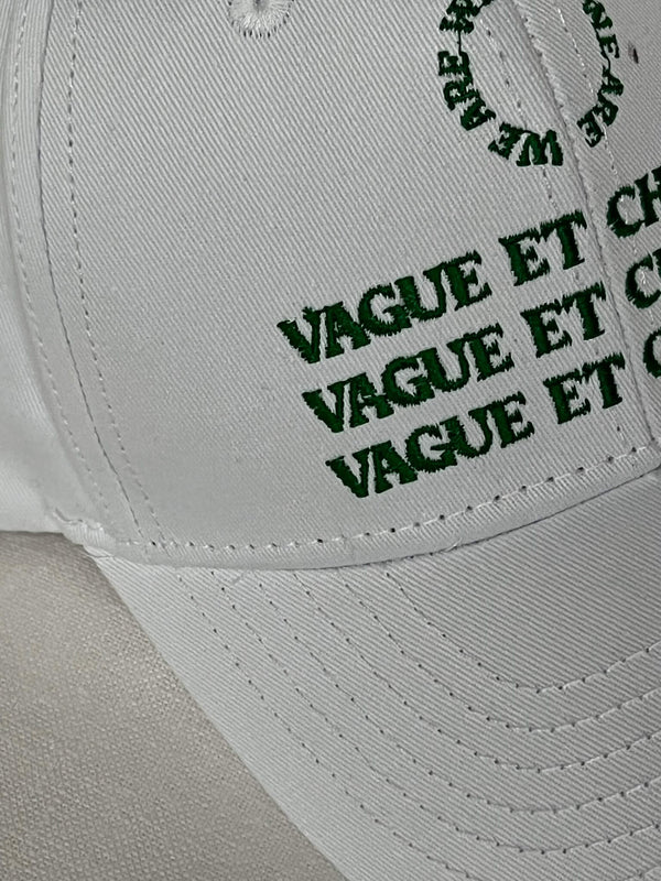 VAGUE ET CHANSON THE HAT WHITE AND GREEN